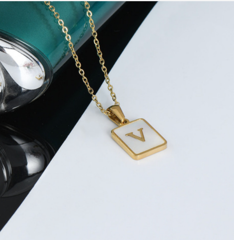 18K Gold Plated Initial Necklace (RTS)