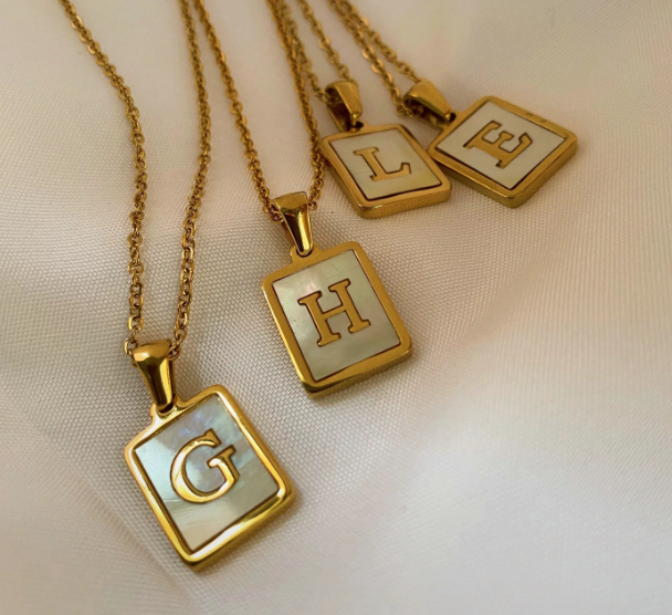 18K Gold Plated Initial Necklace (RTS)