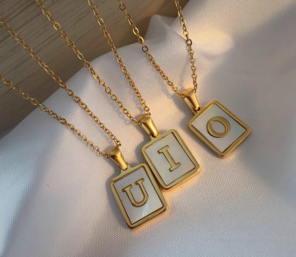 18K Gold Plated Initial Necklace (RTS)