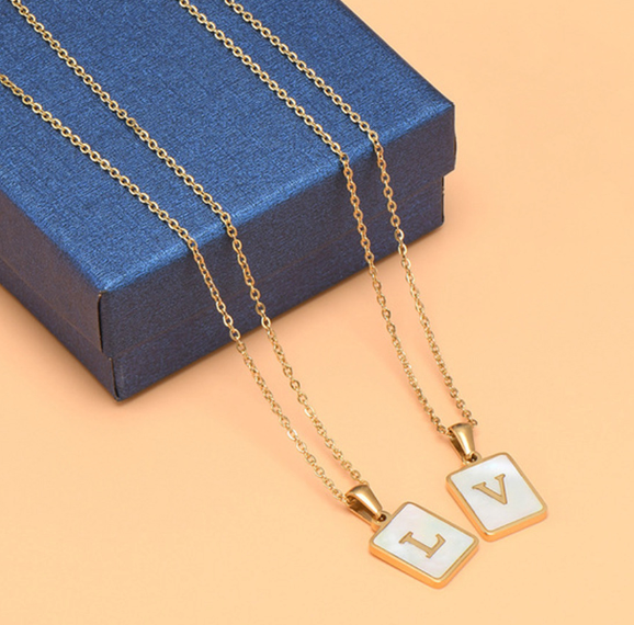 18K Gold Plated Initial Necklace (RTS)