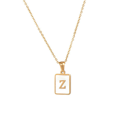 18K Gold Plated Initial Necklace (RTS)