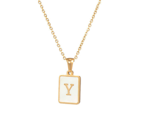 18K Gold Plated Initial Necklace (RTS)