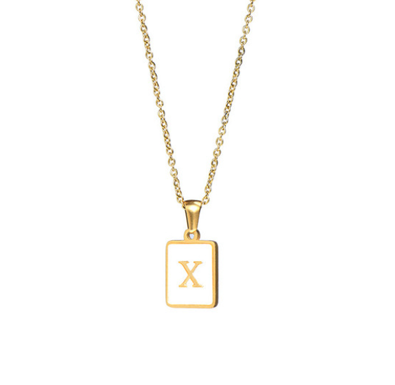 18K Gold Plated Initial Necklace (RTS)