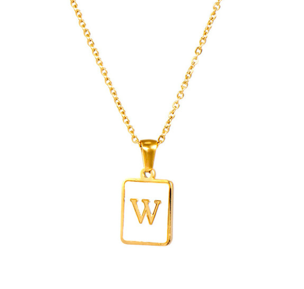 18K Gold Plated Initial Necklace (RTS)