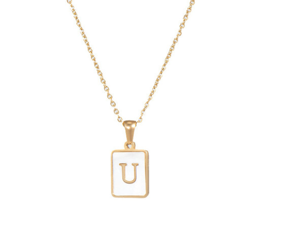 18K Gold Plated Initial Necklace (RTS)
