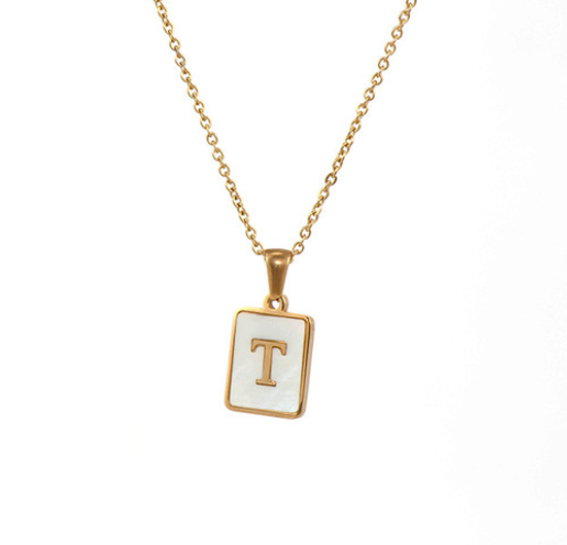 18K Gold Plated Initial Necklace (RTS)