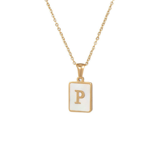 18K Gold Plated Initial Necklace (RTS)