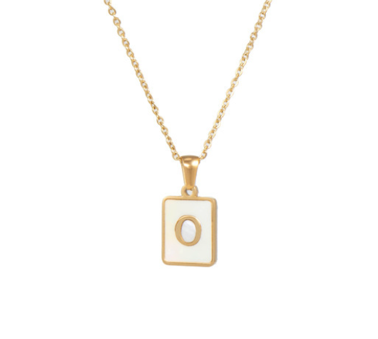 18K Gold Plated Initial Necklace (RTS)