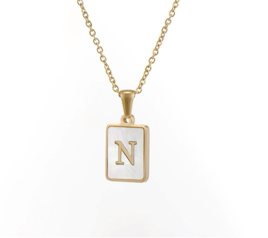 18K Gold Plated Initial Necklace (RTS)
