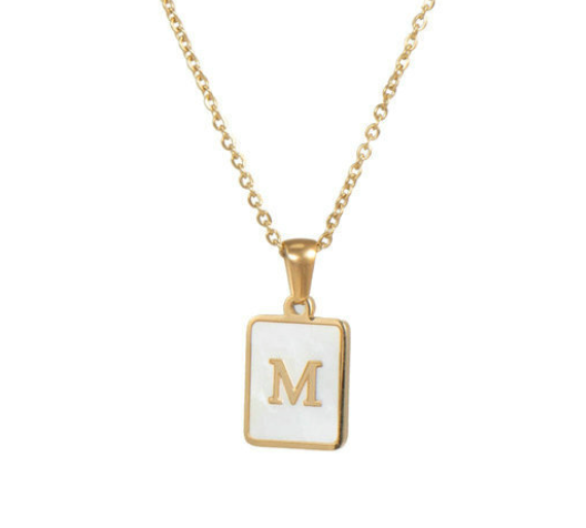18K Gold Plated Initial Necklace (RTS)