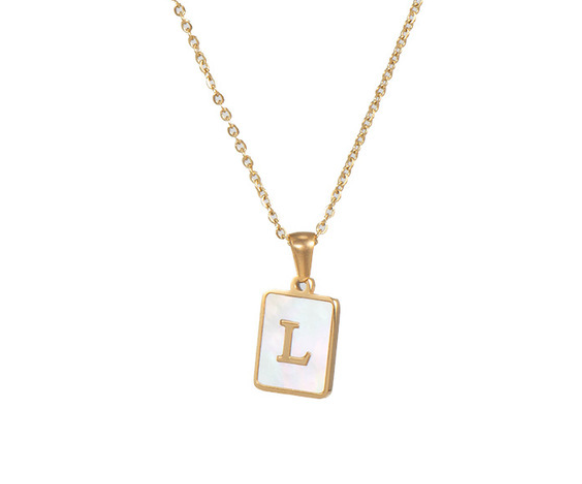 18K Gold Plated Initial Necklace (RTS)