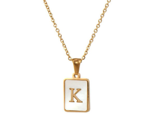 18K Gold Plated Initial Necklace (RTS)