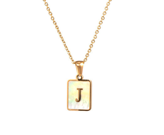 18K Gold Plated Initial Necklace (RTS)