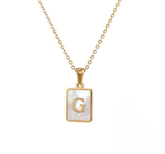 18K Gold Plated Initial Necklace (RTS)