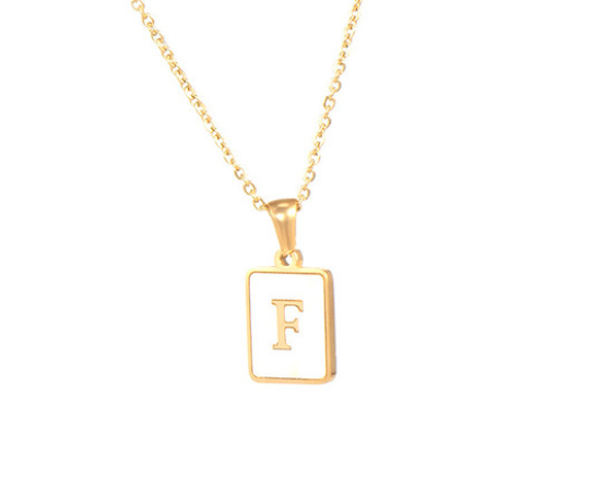 18K Gold Plated Initial Necklace (RTS)