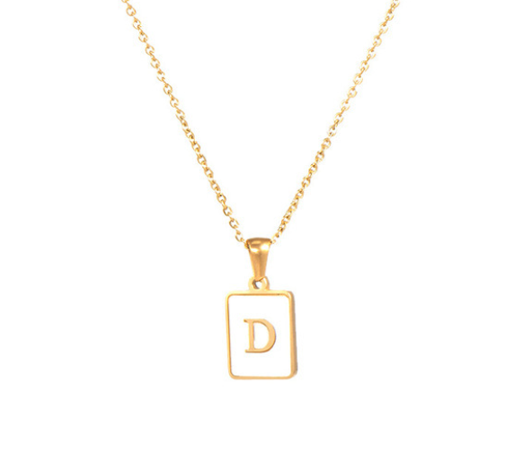 18K Gold Plated Initial Necklace (RTS)