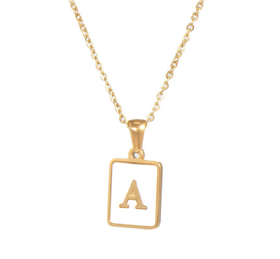 18K Gold Plated Initial Necklace (RTS)