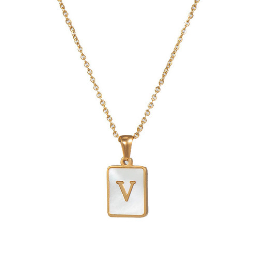 18K Gold Plated Initial Necklace (RTS)